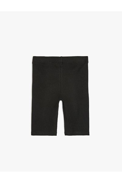 Koton Cotton Basic Short Leggings with Elastic Waist