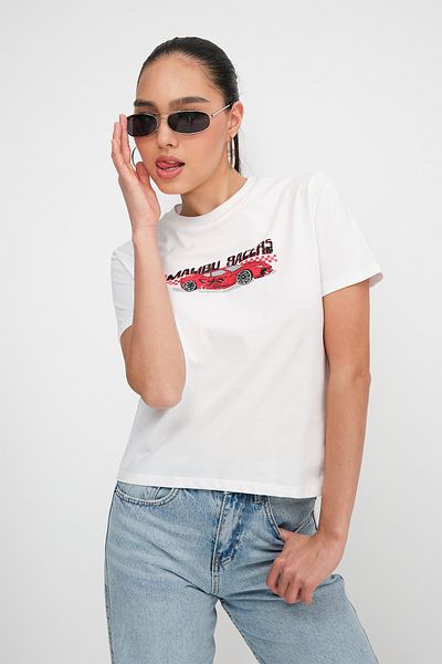 Addax Car Printed T-Shirt P10391