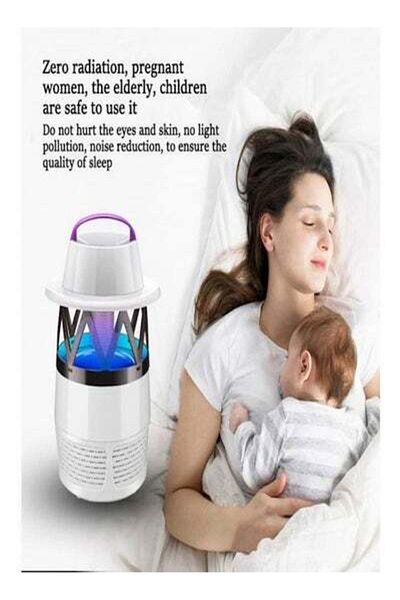 HALAMODO Electric Fly Bug Zapper LED Trap Lamp White/Blue
