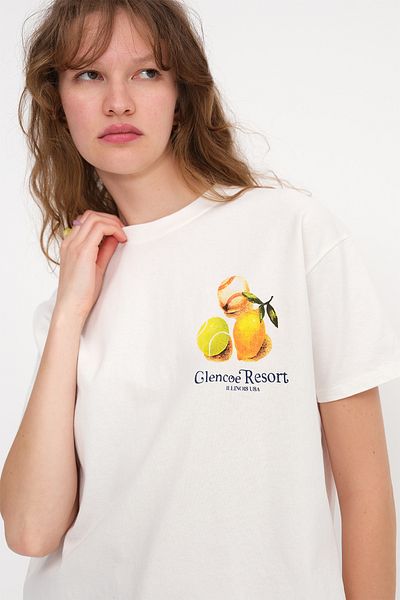 Addax Printed Thick T-Shirt P10376