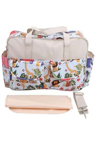 HALAMODO Multifunctional Animal Print Travel Nappy Bag With High-Quality Material
