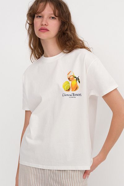 Addax Printed Thick T-Shirt P10376