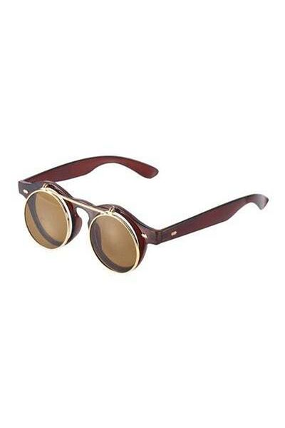HALAMODO Full Rim Steampunk Goggles