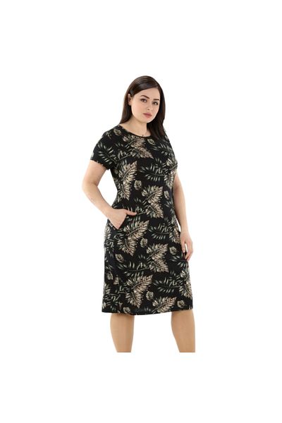 rotop Casual dress Lola, model 3, with pockets, Color Black, Size 46