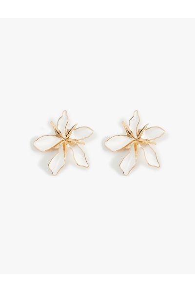 Koton Steel Mixed Flower Earrings