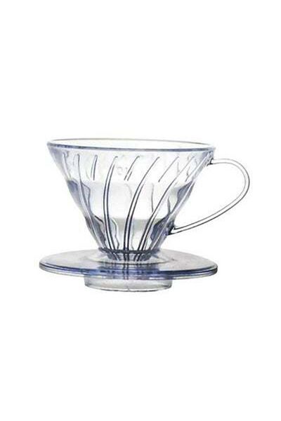 HALAMODO 4-Piece Glass Coffee Drip Filter Pot Clear 11.3x10.1cm