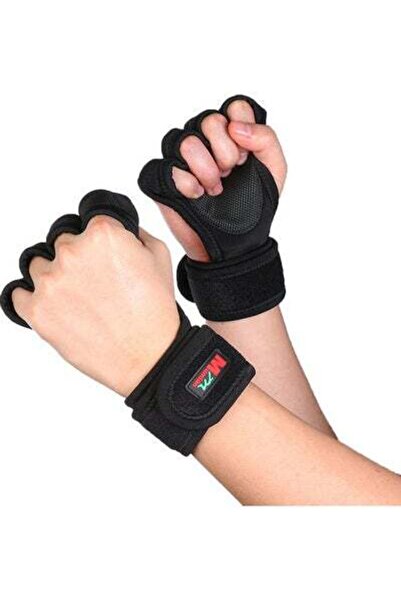 HALAMODO قفازات رفع الأثقال، أربطة المعصم، قفازات اللياقة البدنية للسحب، كمال...