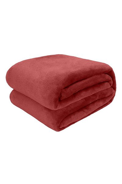 Generic Flannel Fleece Single Size 160x220cm for All Season Fluffy Blanket Warm Bed Blanket Throw for Sofa &