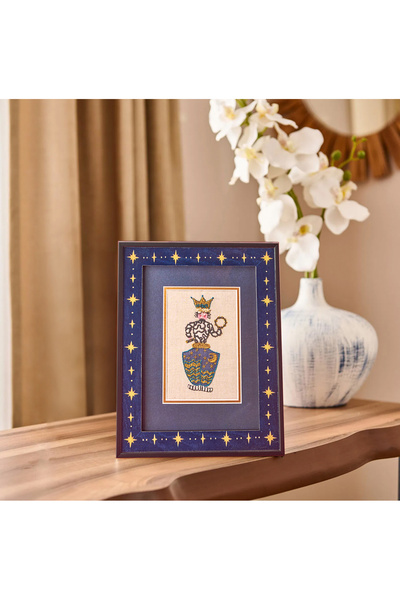 Evidea Deco İnstrumentistas Çerçeve - Lacivert  / Beyaz- 15x21 cm