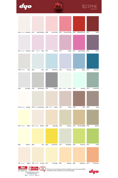 Dyo Teknoplast PTFE Teflon Katkılı İç Cephe Duvar B. Lilyum Pembe 4717 7,5 Lt.