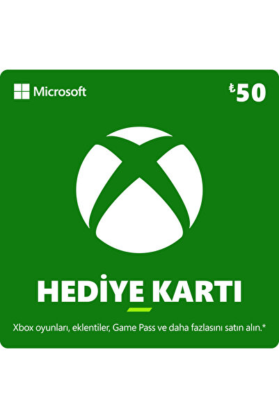 MICROSOFT Xbox Live 50 Tl Hediye Kartı