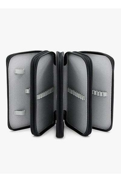 HALAMODO 4 Layer Pen Case Black