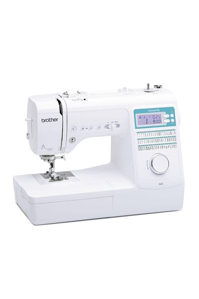 Brother Brother Innov-is A65 Sewing Machine, 60 Stitch Patterns, 6 Buttonhole Patterns, LCD Screen, (White)