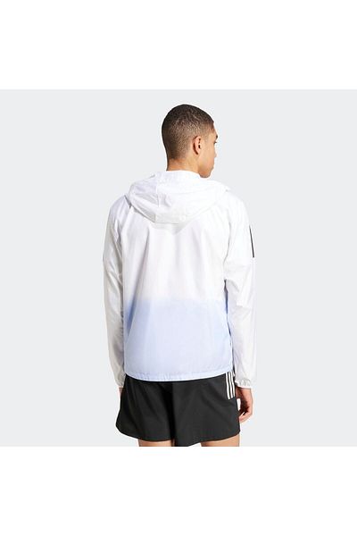 adidas Ανδρικό λευκό μπουφάν για τρέξιμο Otr Jc9892