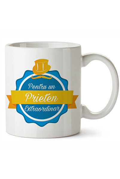 OEM Cana albă personalizată pentru un prieten extraordinar, INOVATIX®. 330 ml