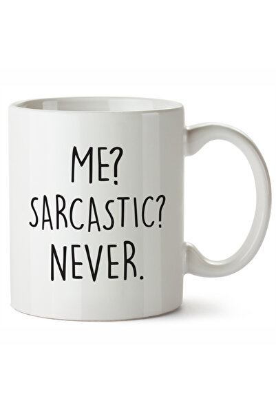 OEM Cană albă personalizată Me Sarcastic Never, INOVATIX®. 330 ml