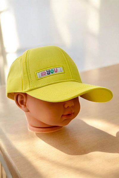 Minigimin Cicileri My Little One's Ciceras (4-8 Years) You Girl's Cap Hat - Yellow