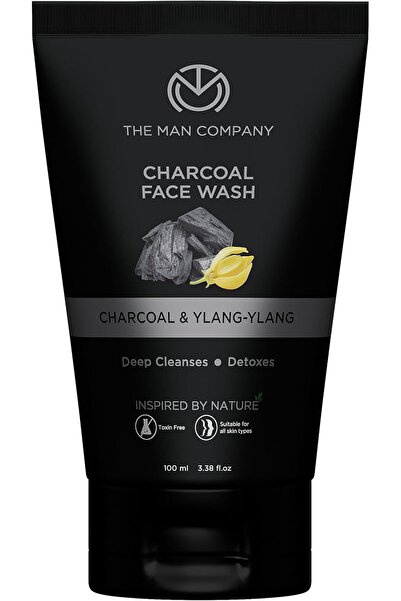 The Man Company Activated Charcoal Face Wash For Men Ylang Ylang & Argan Essential Oils