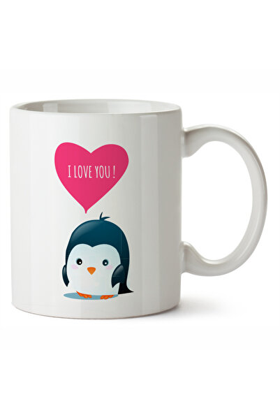 OEM Cana albă personalizată I Love You, INOVATIX®. 330 ml