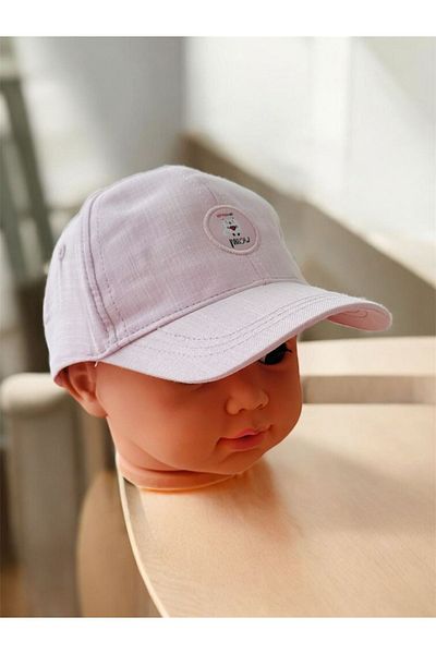 Minigimin Cicileri (1-3 Years) Meav Printed Baby Girl Hat - Lilac