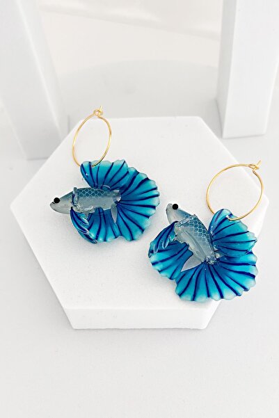 New Obsessions Asetat Koi Balık Küpe