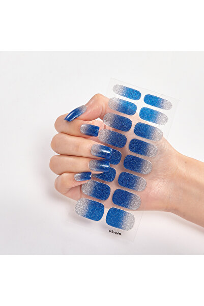 Youtrico 30 ملصق أظافر ثلاثي الأبعاد فضي اللون غير مكرر، مطبوع عليه شعار