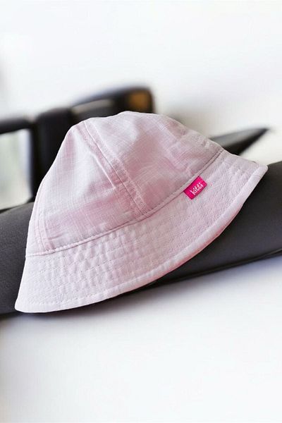 Minigimin Cicileri My Little One's Butterflies (1-3 Years) Butterfly Embroidered Dreams Written Bucket Hat - Pink