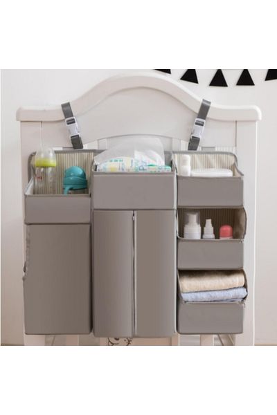 Empria Modular Cot Organizer, 50x58 Cm, Grey
