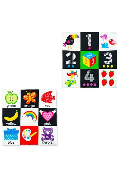 Empria Baby sensory blanket, educational soft toy, 27 x 27 cm, Empria, Numbers
