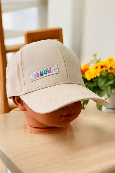 Minigimin Cicileri My Little One's Ciceras (4-8 Years) You Girl's Cap Hat - Powder
