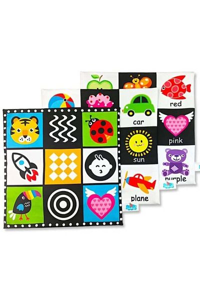 Empria Baby sensory blanket, educational soft toy, 27 x 27 cm, Empria, Various models
