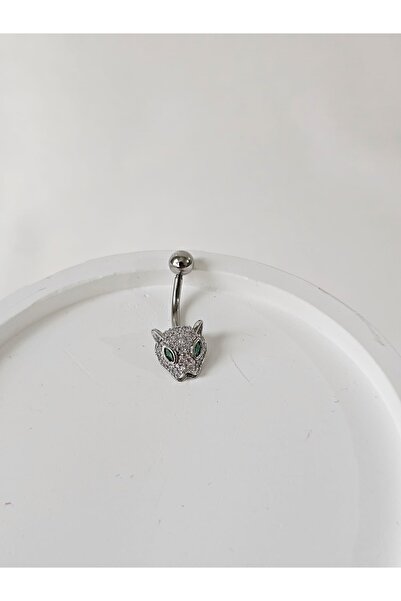 bej jewelry Hayvan Kafa Gümüş Çelik Göbek Piercing