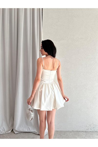 Mooi Butik Kassie Mini Dress 6637 - White