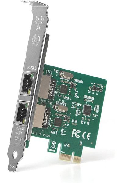 STOREMAX Kadroglu Pcie X2 Dual Gigabit Ethernet Network Card (Dk-Nt-Peglanx2) New 1107872