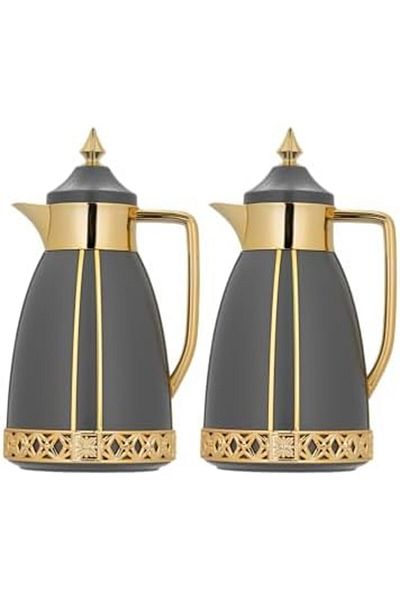 ALSAIF Thermal Insulated Shaden Flask With Vacuum Technology For Coffee And Tea, Leakproof Design, Set Of 2