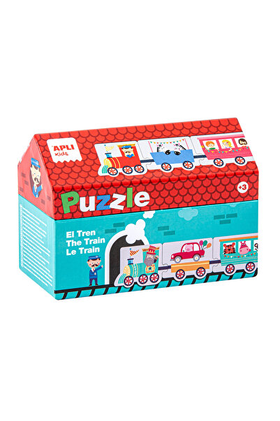 Apli Kids Puzzle Trenulete, 20 piese, Apli, 2 metri lungime, +3 ani, in cutie casuta