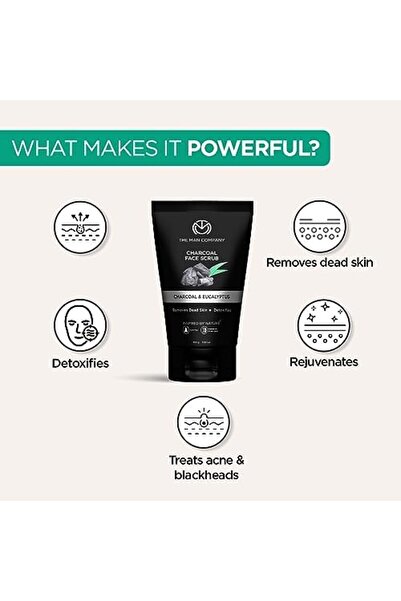 The Man Company Charcoal Face Care Kit With Charcoal Soap Bar, Face Wash, And Face Scrub For Men | G