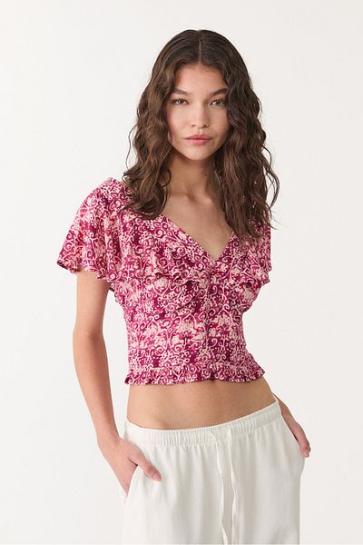 Stradivarius Flowing Short Sleeve Top
