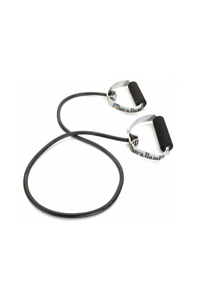 THERABAND Kulplu Tubing Direnç Lastiği Siyah