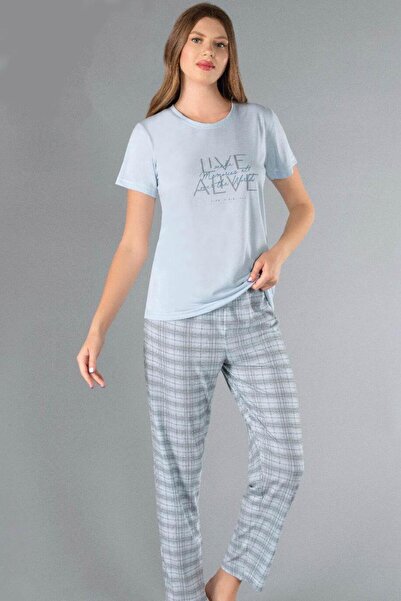 Alperi Alperi̇ Short Sleeve Pajama Set 780-40