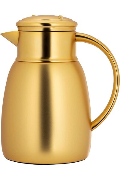 ALSAIF Coffee And Tea Vaccum Flask In Matt Gold / Leak-proof And Keeps Drinks Hot 0.35 Liter
