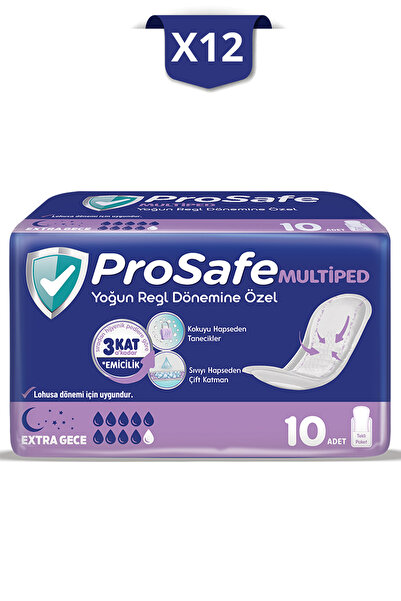 PROSAFE Multiped Extra Gece 10'lu X12