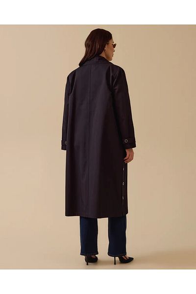 Gala-Xi Women's Large Size Lace-Up Collar Trench Coat 10002512514003