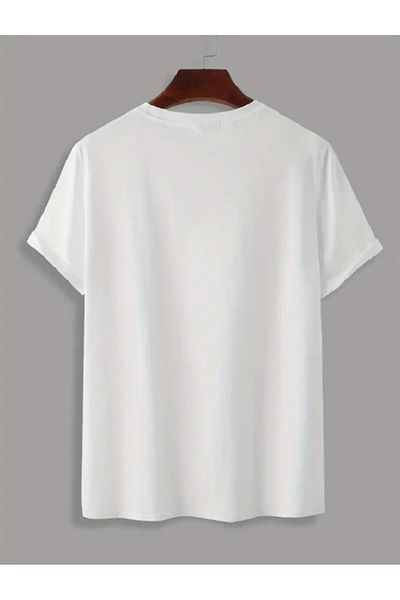 trend selection Ανδρικό μπλουζάκι Oversize - Μαύρο εμπριμέ, Crew Neck