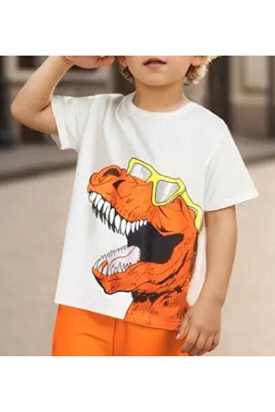 BEBEĞİME ÇORAP Dečačka majica kratkih rukava okrugla kragna Dinosaur Štampano