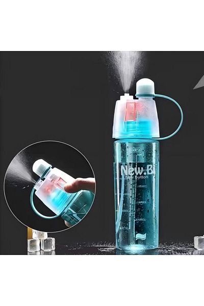 Generic زجاجة مياه رياضية صلبة زرقاء اللون 400 مل