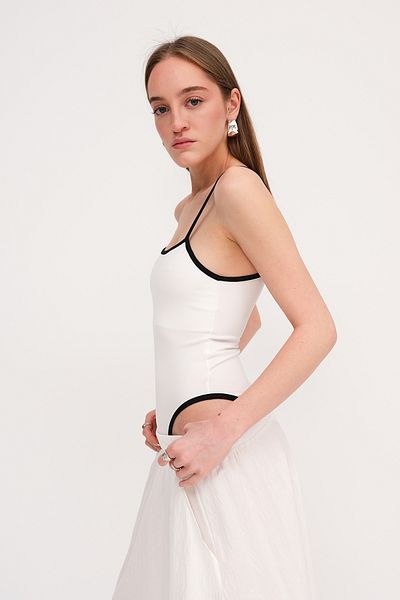 Addax Piping Bodysuit Z2362