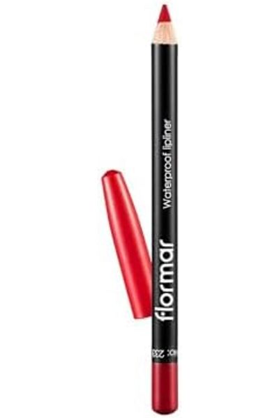 Flormar Lip Liner Pencil, 233 Dramatic Red, Matte