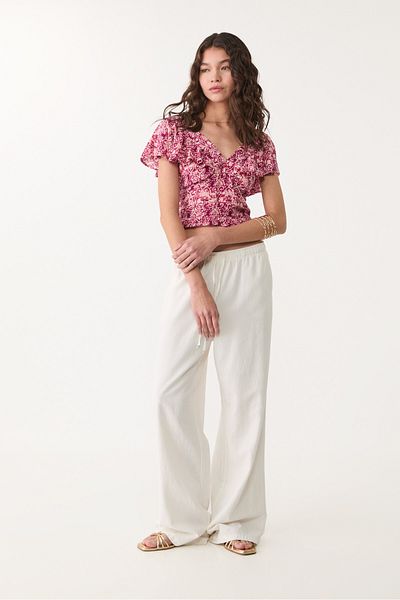 Stradivarius Flowing Short Sleeve Top