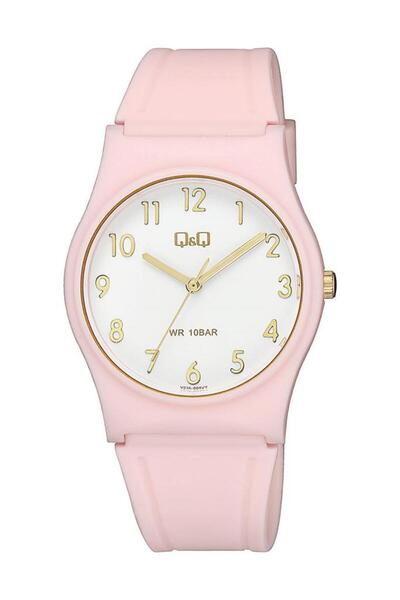 Q&Q Qq V27A-004Vy Water Resistant Pink Children's Wristwatch